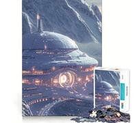 Avant-Poste Galactique Alpin Puzzle de 1000 pièces pour Adolescents Stimulation Cognitive Amusant Emboîtement précis Pas de pièces Qui se détachent Une façon captivante de Passer Le Temps (50x75cm)