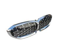 Avant Pour Grilles De Course Pour BMW Série 3 G21 2019-2022 318i 320i G20 Grille Diamant Couleur Chrome Pare-chocs Avant Grille De Course