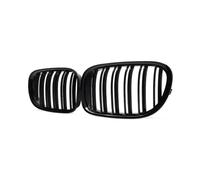 Avant Pour Grilles De Course Pour BMW Série 7 F01 F02 F03 F04 2009-2015 Calandre Avant À Double Lamelles Noire Brillante Pour Voiture