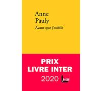 Avant que j'oublie