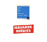 Avant que tout me devienne insupportable - Yves Navarre - H&o - broché - Nouvelles