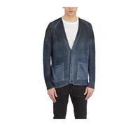 Avant Toi - Cardigan col en V avec Ombres - Homme - Pulls - Bleu - Taille: M