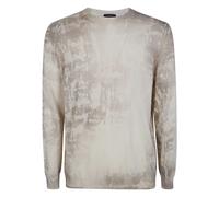 Avant Toi - Shelley Marble Effect Light Cashmere Reversible Roundneck Pullover - Homme - Pulls - Multicolore - Taille: M