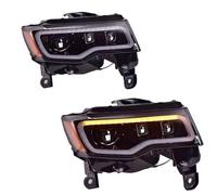 Avant Voiture Phares Compatible Avec Grand Pour Cherokee 2014 2015 2016 2017 2018 2019 2020 2021 Phares DRL Clignotants Faisceau Pour Route Angel Eye Project 2 PCS Lampe Frontale