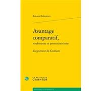 Avantage Comparatif - L'argument De Graham