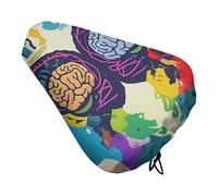 Avantage du cerveau gauche et droit - Housse de siège de vélo hydrofuge - Coussin de selle de vélo avec cordon de serrage - Housse de pluie et de neige - Pour vélo de ville, de montagne et de route