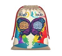 Avantage du cerveau gauche et droit : sac de rangement de Noël, d'anniversaire, de vacances, il peut également être utilisé pour le rangement quotidien