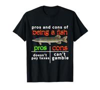 Avantages et inconvénients d'être Un Poisson Funny Meme Design T-Shirt