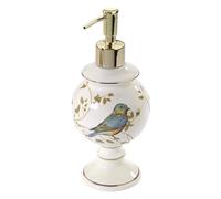 Avanti Linens - Pompe à Lotion/Distributeur de Savon, Accessoires de comptoir, décoration de Salle de Bain inspirée de la Nature (Collection d'oiseaux dorés)