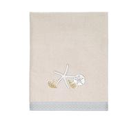 Avanti Linens Seaglass Collection Serviette de Bain brodée, Beige