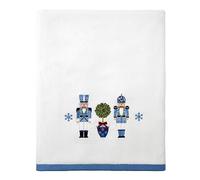 Avanti Linens Serviette de Bain, Coton Doux et Absorbant, décoration de Maison de Vacances (Nutcracker Treillis Collection)