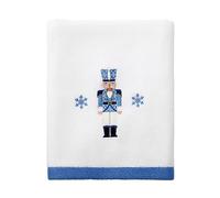 Avanti Linens Serviette de Toilette, Coton Doux et Absorbant, décoration de Maison de Vacances (Nutcracker Treillis Collection)