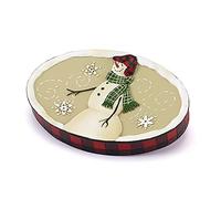 Avanti Linens Snowmen Gathering Collection Porte-savon en résine naturelle