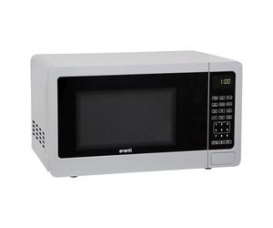 Avanti MT7V0W Four à micro-ondes compact 700 W avec 6 réglages de pré-cuisson, dégivrage rapide, panneau de commande électronique et plateau tournant en verre, blanc