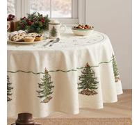 Avanti Spode Arbre Nappe pour Table Ronde, 177,8 cm, Ivoire