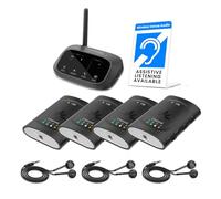 Avantree Audiplex M3 avec 1 récepteur supplémentaire - Système d’écoute assistée multicanal pour Traduction en église et en Salle de Classe, Son de qualité supérieure et Faible Latence, portée de 100