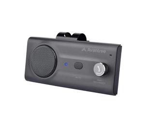 Avantree CK11 Kit Mains Libres Bluetooth 5.0 Voiture, Haut-Parleur de qualité, Supporte Siri Assistant, Détecteur de Mouvement, Bouton de Volume, sans Fil avec Clip pour Pare-Soleil (Gris)