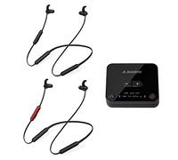 Avantree HT41866 Casque TV sans Fil Duo pour Télévision, Double Bluetooth Écouteurs Tour de Cou, Autonomie 20h, Contrôle Volume, Plug n Play, Faible Latence