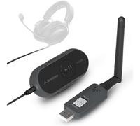 Avantree ProLink - Ensemble Émetteur & Récepteur Bluetooth 5.4 Le Audio, aptX Lite, Latence Ultra Faible 20 ms & Audio sans Fil HiFi pour Jeux, Appels, Musique, Plug & Play pour PC, PS5, Mac, Phones