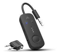 Avantree Relay - Adaptateur Bluetooth 5.3 pour Avion avec Qualcomm aptX Adaptive, 2 AirPods/Casques Pris en Charge, 20 H d’Autonomie, Emetteur Audio sans Fil 3,5 mm pour Vol, Voyage, Gym Sport