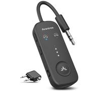 Avantree Relay - Adaptateur Bluetooth pour Avion pour 2 AirPods ou Casques | Qualcomm aptX Adaptive, 25 H d’Autonomie, Mises À Jour du Firmware, Émetteur Audio AUX 3,5 mm pour Voyage & Salle De Sport