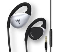 Avantree Resolve (Grand) - Écouteurs Filaires à Oreille Ouverte avec Micro & Crochet Supra-Auriculaire, pour Seniors & Hommes avec Grandes Oreilles, Idéal pour Bureau, Extérieur & Maison, 3.5mm AUX