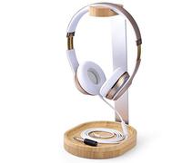 Avantree TR902 Support Universel en Bois et Aluminium pour Casques | avec Support de câble