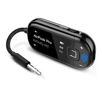 Avantree Voyager - Adaptateur Bluetooth 5.4 pour Avion avec Écran OLED pour Écouteurs et AirPods, Chipset Qualcomm,aptX Adaptive,Support Auracast, Émetteur Audio sans Fil AUX 3,5 mm pour Voyage et Vol