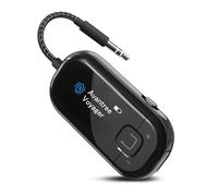 Avantree Voyager HA - Transmetteur Audio Auracast & Bluetooth 5.4 pour Casque avec Écran et Contrôle du Volume, Puce Qualcomm, Firmware MàJ, Entrée AUX pour TV, PC et Écoute sans Fil