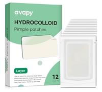 AVAPY Lot de 12 patchs hydrocolloïdes XL pour l'acné kystique sur le visage et le corps | Traitement du nez, du menton, du dos et de la bacne | Végétalien et sans cruauté envers les animaux
