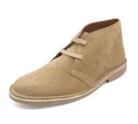 Avarca Bottines Chukka en daim pour femme, beige, 43 EU