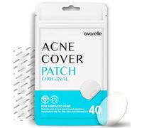 Avarelle patch d'acné (40 pièces) Couvre-taches hydrocolloïdes absorbants avec huile d'arbre à thé, huile de calendula et Cica, certifié végétalien, sans cruauté envers les animaux