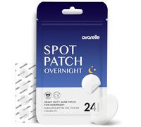 Avarelle patch d'acné PM (24 pièces) Couverture épaisse hydrocolloïde avec huile d'arbre à thé, certifié végétalien, sans cruauté (PM pendant la nuit)