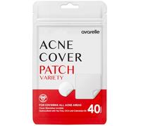 AVARELLE Patch pour boutons d'acné (40 unités) Traitement hydrocolloïde absorbant avec huile d'arbre à thé, huile de calendula et Cica, sans cruauté envers les animaux (VARIÉTÉ / 40 unités)