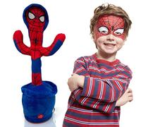 Ava's Toys Jouet Dansant - Superhero Robot Araignée Interactif - Jouet Parlant Bébé Chantant et Dansant - 120 Chansons Jouet Bleu Parlant pour Garçons et Filles - Cactus Amusant Parlant et Dansant