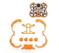 Avata 360 Kit de protection anti-collision 4 en 1 + train d'atterrissage + queue + plaque inférieure pour DJI Avata 360 Fly More Combo Accessoires (Orange)