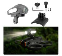 Avata Lot de 2 supports pour appareil photo avec projecteur de recherche pour DJI Avata 2, kit d'extension avec adaptateur 1/4" pour caméra de sport DJI Action 2 / Insta360 GO3 / Go2 / Go1 (support