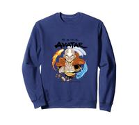 Avatar Aang Flèche Lumineuse Feu Air Terre Eau Sweatshirt