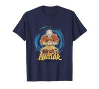 Avatar Aang Glowing Fighting Pose Aérographe Style Grafitti T-Shirt