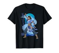 Avatar Aang Katara Water Bending Action Pose Anime Movie T-Shirt