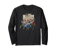 Avatar Aang: The Last Airbender Team Air Fire Water Earth Manche Longue
