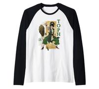 Avatar Aang Toph Channel Your Power Action Pose Anime Movie Manche Raglan