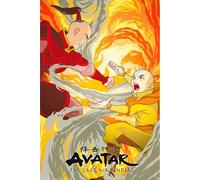 Avatar - Aang vs Zuko - Poster de film de cinéma série TV - Dimensions : 61 x 91,5 cm + 2 barres d'affiche en plastique 62 cm Noir