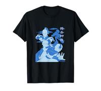 Avatar Aang Zuko Fight Rival Firebending, Airbending, Bleu T-Shirt