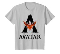 Avatar: Fire and Ash Avatar Toruk Big Logo T-Shirt, Enfant, Argent, 3 Ans