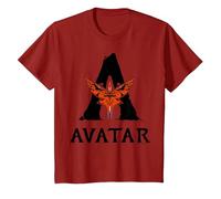 Avatar: Fire and Ash Avatar Toruk Big Logo T-Shirt, Enfant, Canneberge, 2 Ans