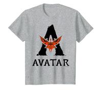 Avatar: Fire and Ash Avatar Toruk Big Logo T-Shirt, Enfant, Gris Chiné, 12 Ans