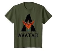 Avatar: Fire and Ash Avatar Toruk Big Logo T-Shirt, Enfant, Olive, 10 Ans