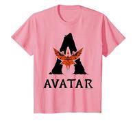Avatar: Fire and Ash Avatar Toruk Big Logo T-Shirt, Enfant, Rose, 10 Ans