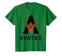 Avatar: Fire and Ash Avatar Toruk Big Logo T-Shirt, Enfant, Vert Kelly, 10 Ans